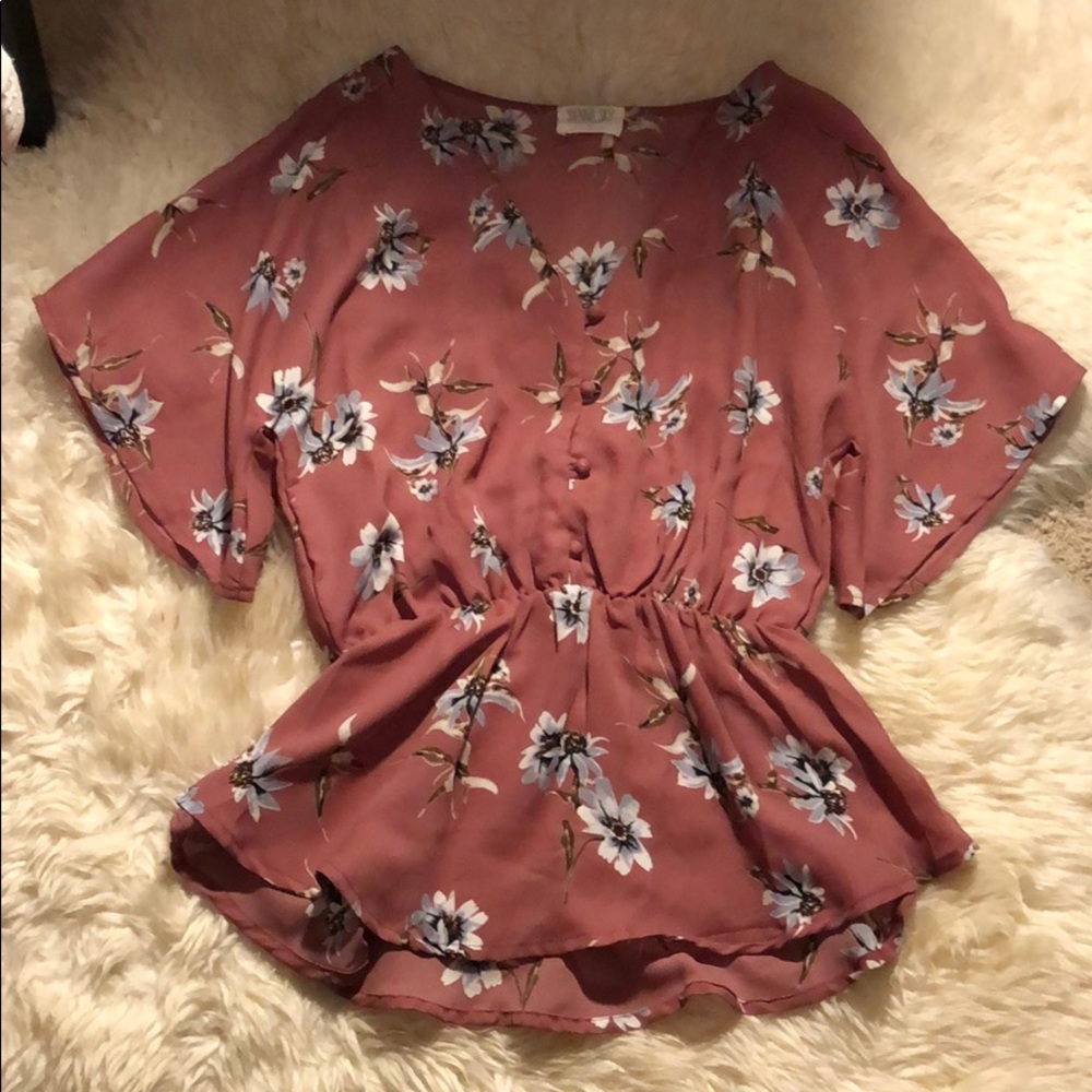 size small peplum blouse